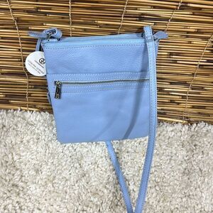 Giani Bernini Triple-Zip Pebble Leather Dasher Crossbody, Created for Macy's - C